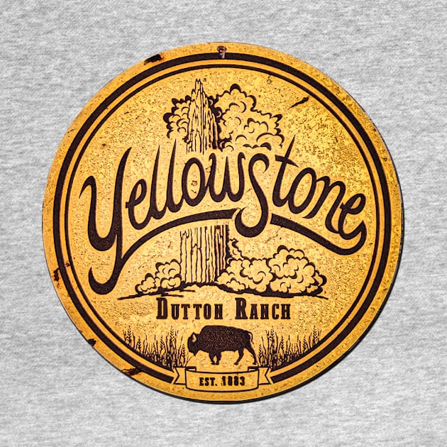 Aged yellowstone sign buffalo by RedRock_Photo